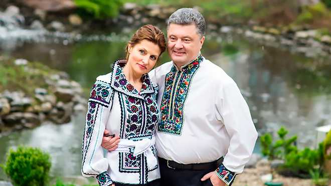 Гетьман Украины Петро Порошенко и первая леди Марина Порошенко